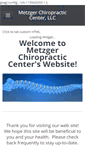 Mobile Screenshot of metzgerchiropractic.com
