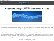 Tablet Screenshot of metzgerchiropractic.com